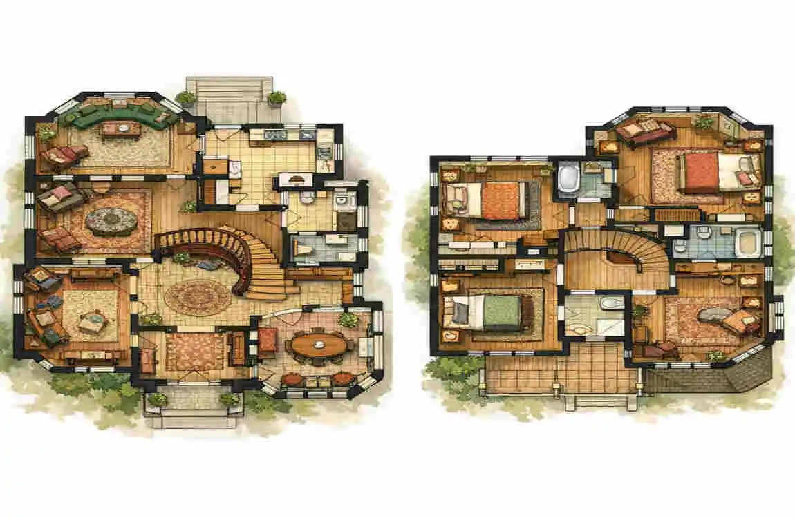 Victorian House Floor Plans