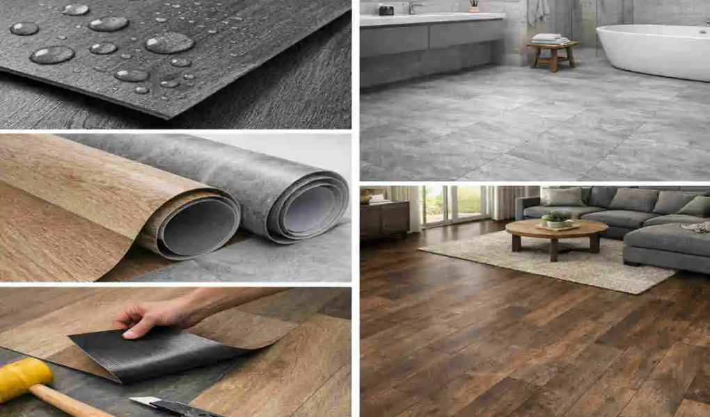 waterproof plastic flooring sheets cost in america