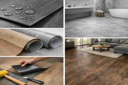 waterproof plastic flooring sheets cost in america