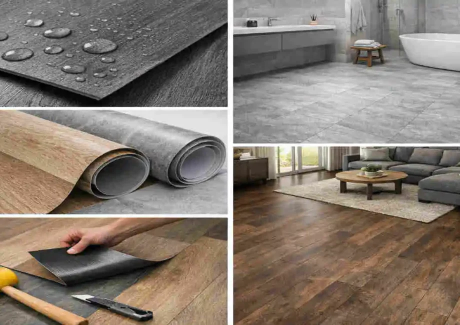 waterproof plastic flooring sheets cost in america
