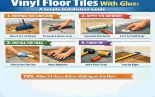 how to install vinyl floor tiles with glue