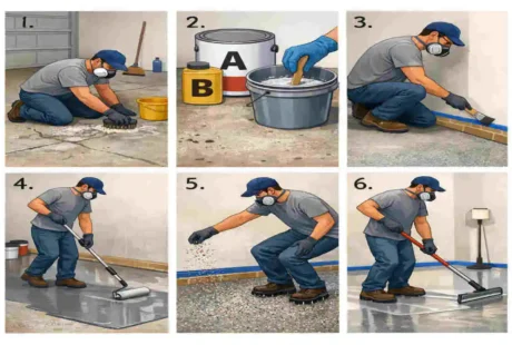 How to Apply Epoxy Floor Paint