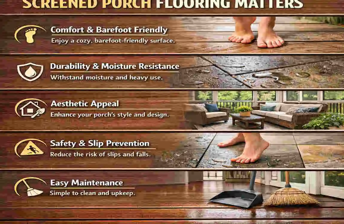 what is the best flooring for screened porch