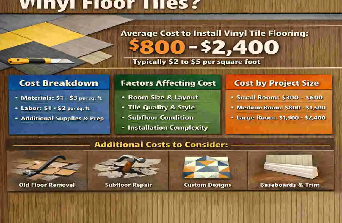 how to install vinyl floor tiles cost