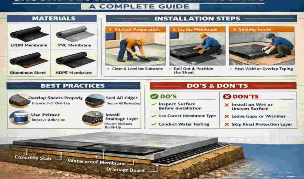 ground floor sheet waterproof