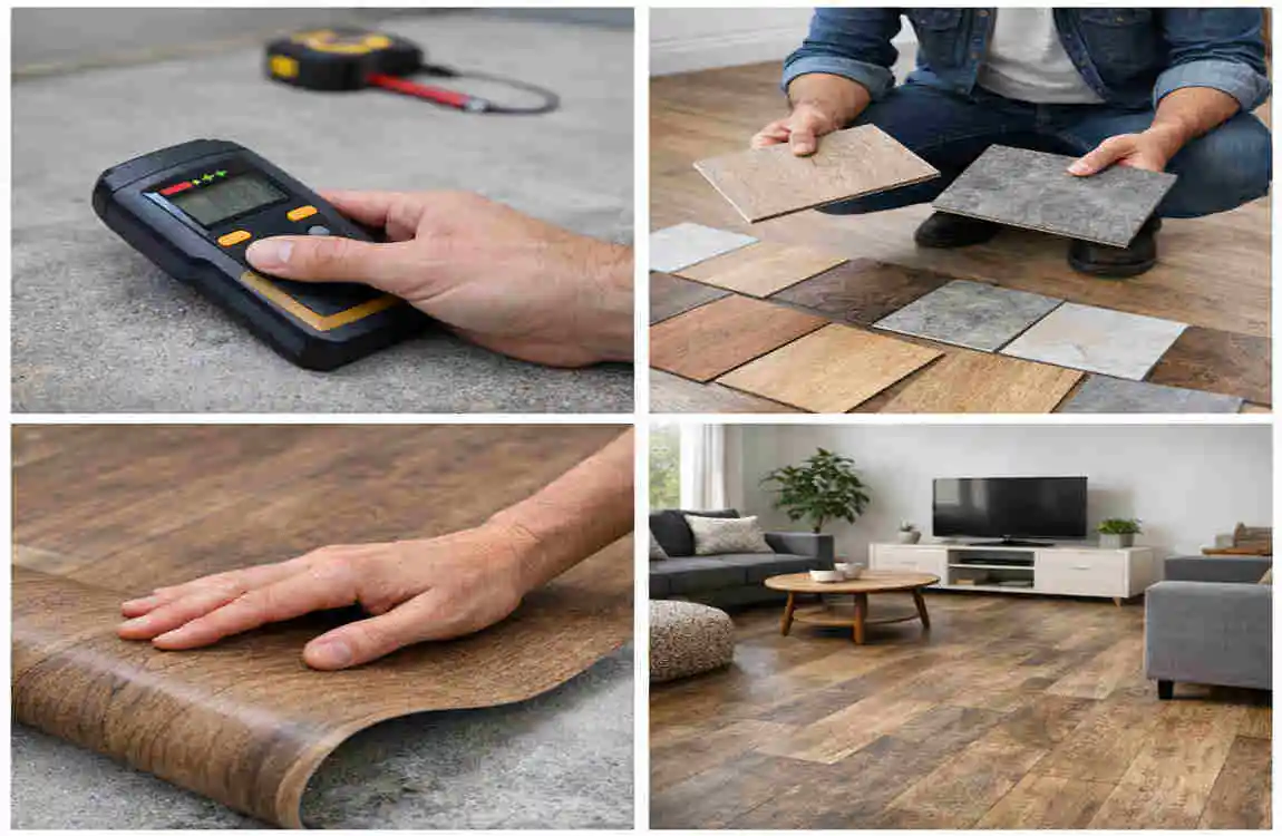 Vinyl Plastic Flooring Sheets: