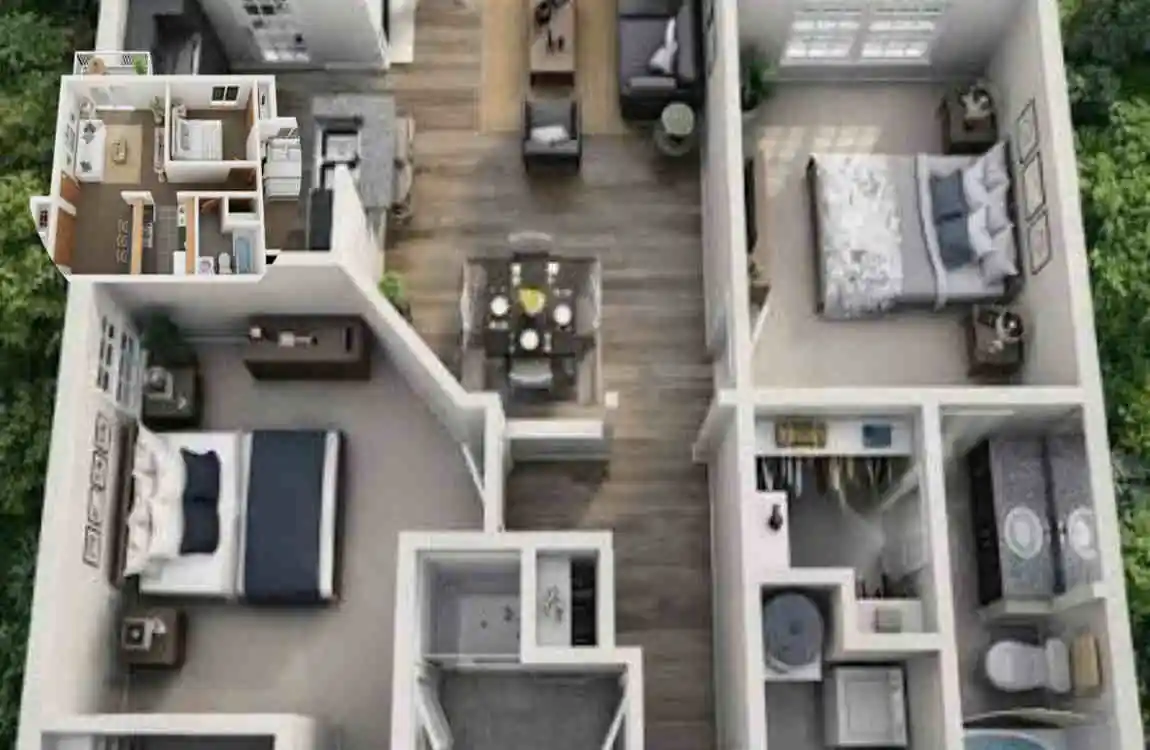 papal apartments floor plan