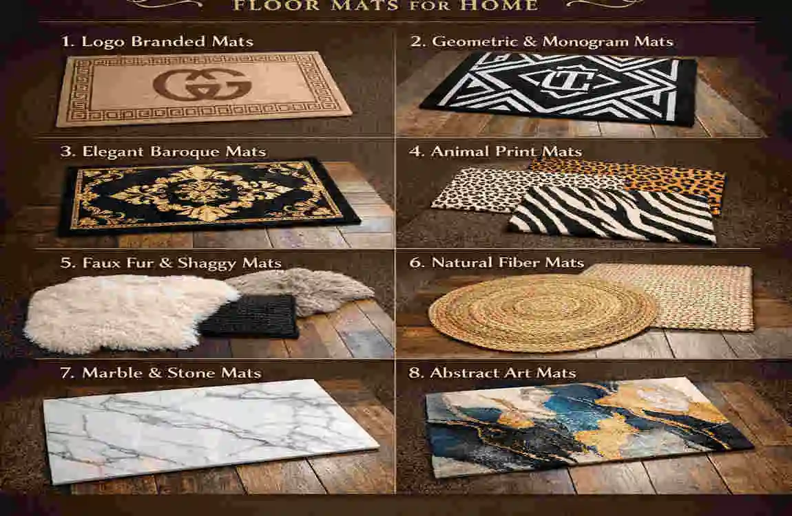 luxury designer floor mats for home