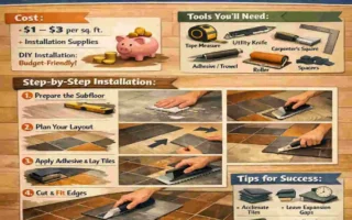 how to install vinyl floor tiles cost
