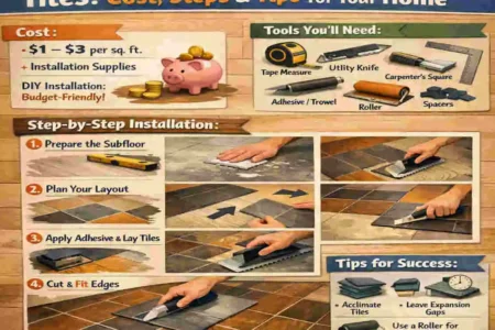 how to install vinyl floor tiles cost