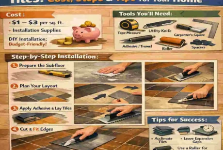 how to install vinyl floor tiles cost