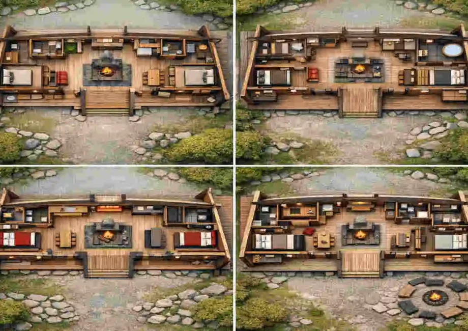 modern viking longhouse floor plan