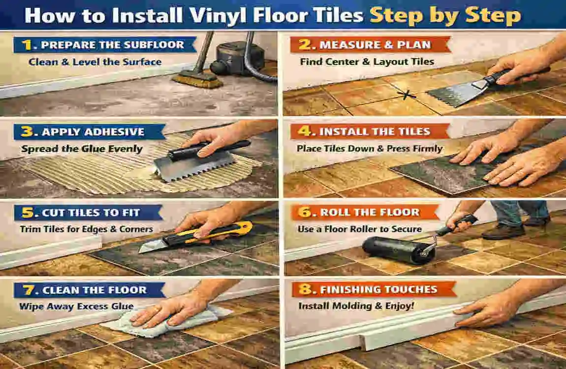 how to install vinyl floor tiles cost