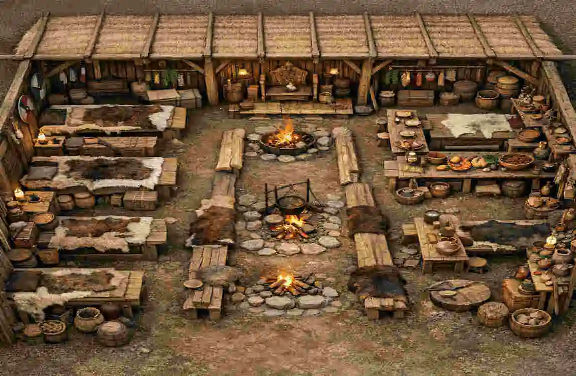 modern viking longhouse floor plan