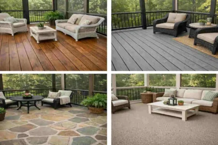 what is the best flooring for screened porch