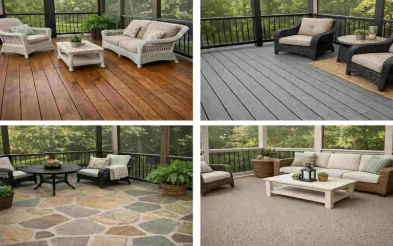 what is the best flooring for screened porch