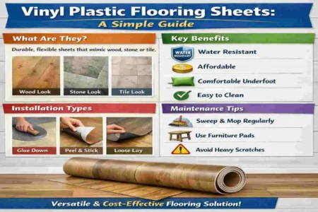 Vinyl Plastic Flooring Sheets: