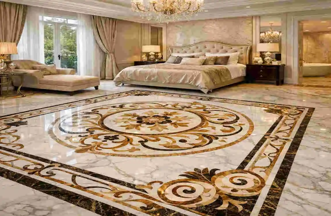 marble floor all room by room