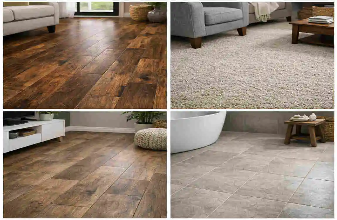what are the four main types of flooring?