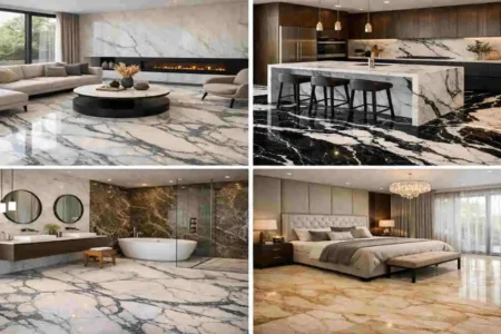 marble floor all room by room