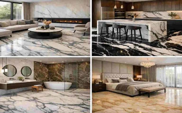 marble floor all room by room