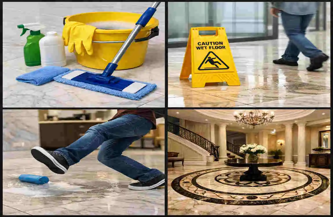 marble floor all room by room