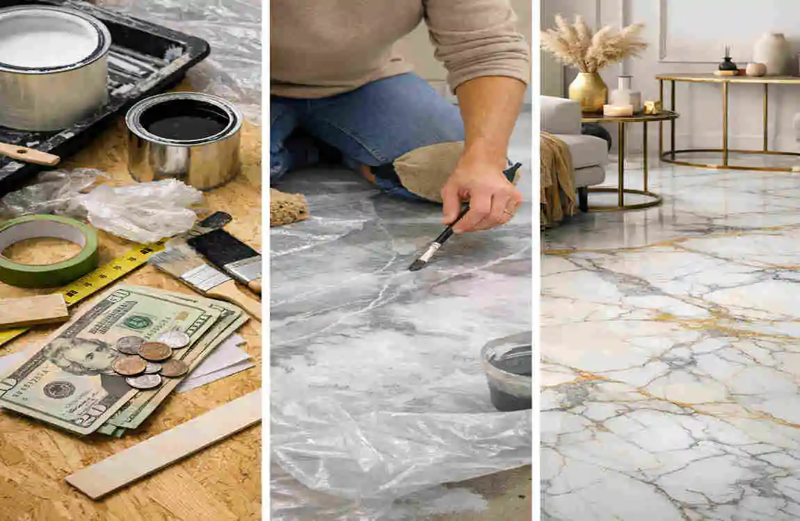 marble floor paint colour design