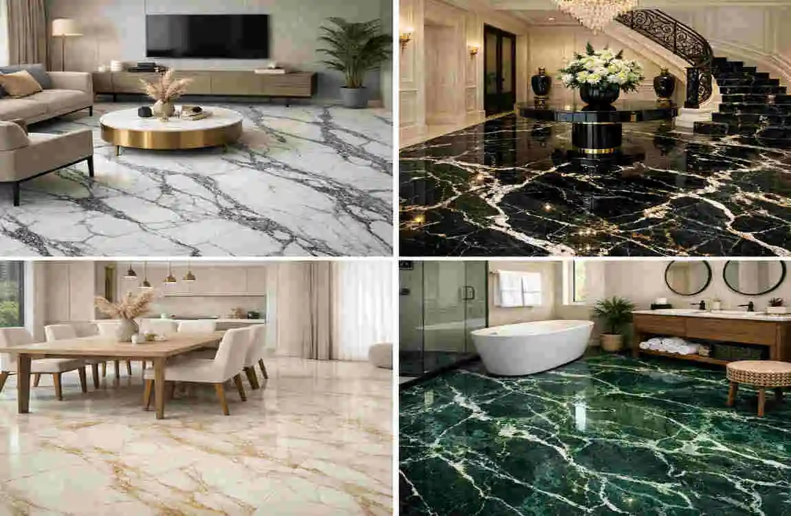 marble floor paint colour design