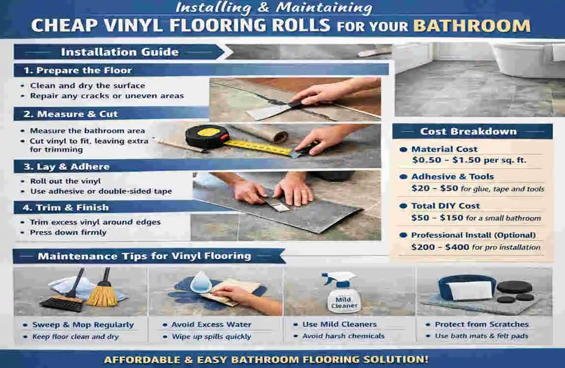 bathroom cheap vinyl flooring rolls