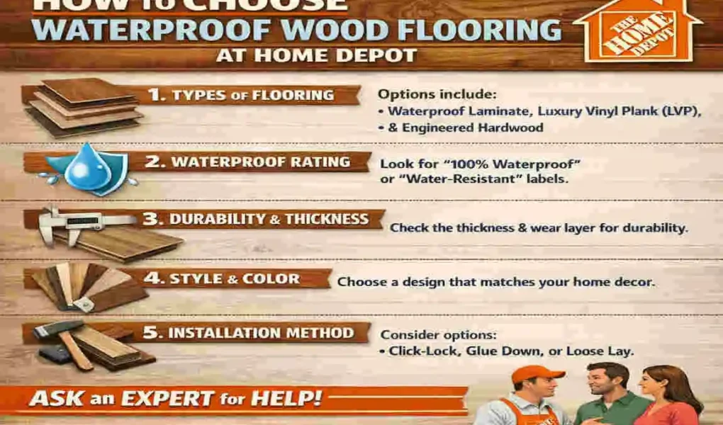 home depot wood flooring waterproof