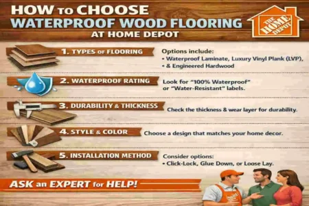 home depot wood flooring waterproof